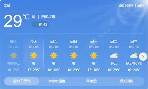 云南楚雄天气15天天气_楚雄天气预报15天气预报